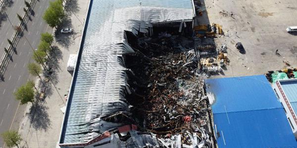 “5.6”工程机械配件仓库火灾案件